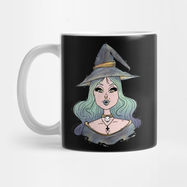 Cute witch girl by UniqueDesignsCo